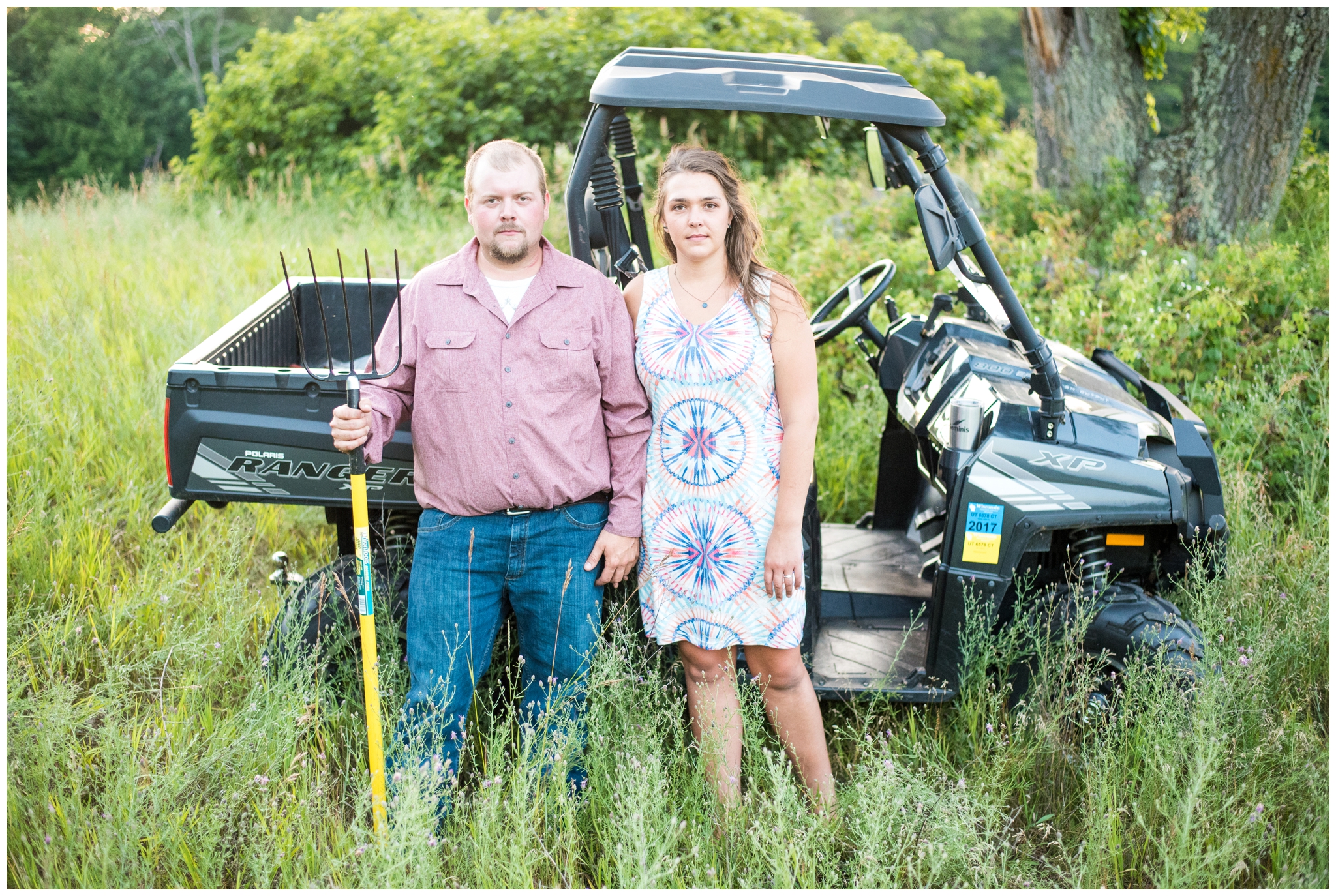 Danielle Kristine Photography, Central Wisconsin Photographer, Modern American Gothic Pose